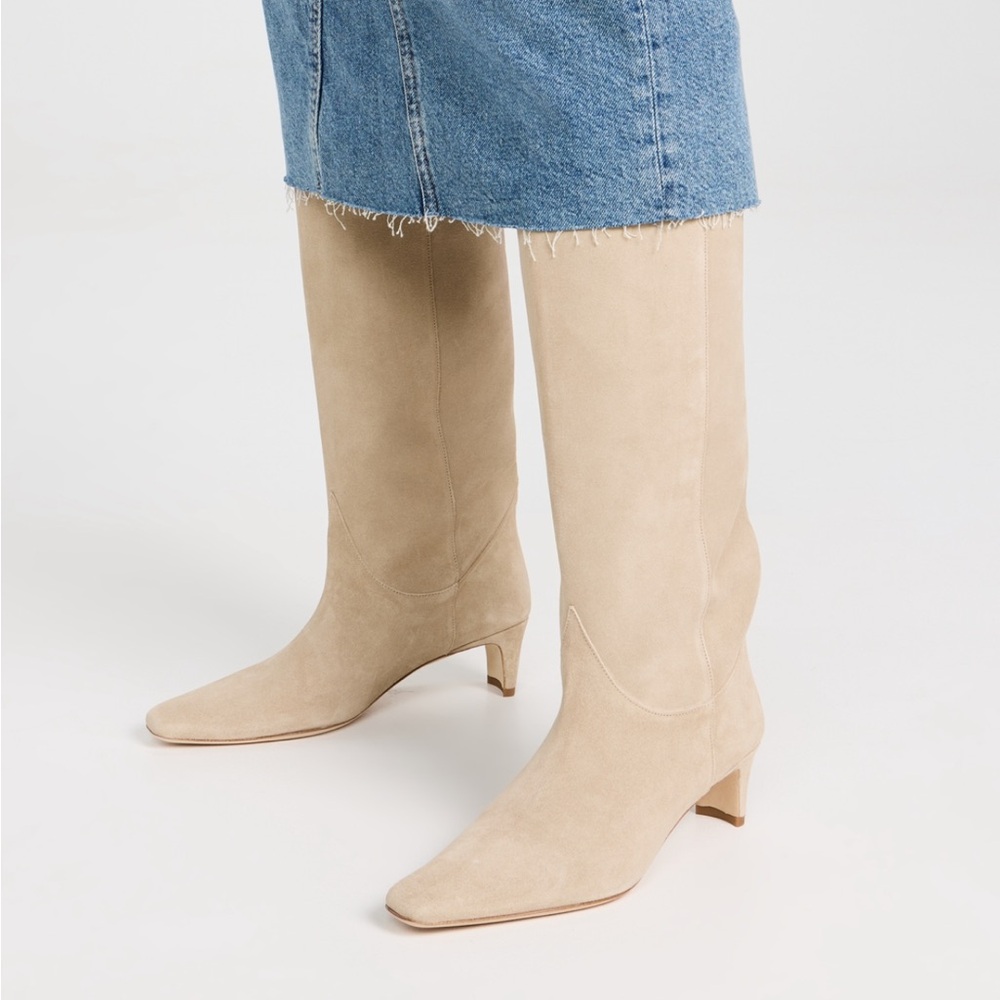 Staud Western Wally Boots size 40 in Mink NEW IN BOX